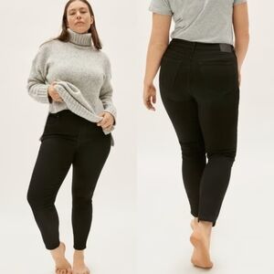 Everlane The Cury Rise Skinny Jean, Black, Size 28 Regular